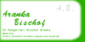 aranka bischof business card